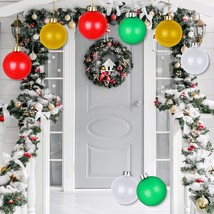 Outdoor Christmas Decorations Large Inflatable Christmas Balls Inflatable Orname - £37.29 GBP