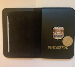 New York City Police Officer Wife Blue Line Wallet    With Mini PIN  &quot;1 ... - £17.08 GBP