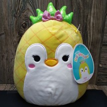 SQUISHMALLOWS Piper the Pineapple Penguin 7.5&quot; Fruit Costume Squad Plush... - £24.69 GBP