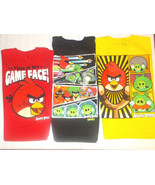 Angry Birds Boys T-Shirts Yellow, Red or Black  Sizes  10-12 , 14-16 NWT - £7.70 GBP