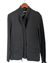 James Perse Utility Jacket Anorak Parka Size Large (3) 100% Cotton Charc... - $49.49