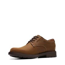 Clarks Men&#39;s Un Shire Low Oxford, Beeswax Leather Size 10.5 Wide - $98.99