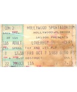Vintage Loverboy Ticket Stub Octobre 7 1983 Hollywood Florida - £41.33 GBP