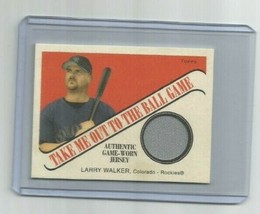 Larry Walker (Colorado) 2004 Topps Cracker Jack Take Me Out Relic Card #TB-LW - £7.43 GBP