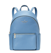 New Kate Spade Leila Medium Dome Backpack Leather Dusty Blue with Dust bag - £112.01 GBP