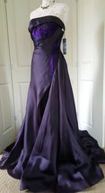 $7990 New Rubin Singer Stunning Dahlia Purple Evening Dress Gown Us 6 - £781.59 GBP