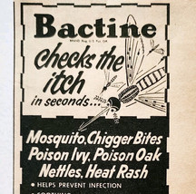 1952 Bactine Big Bite Ivy Relief Advertisement Hunting Outdoor Medical D... - $19.99