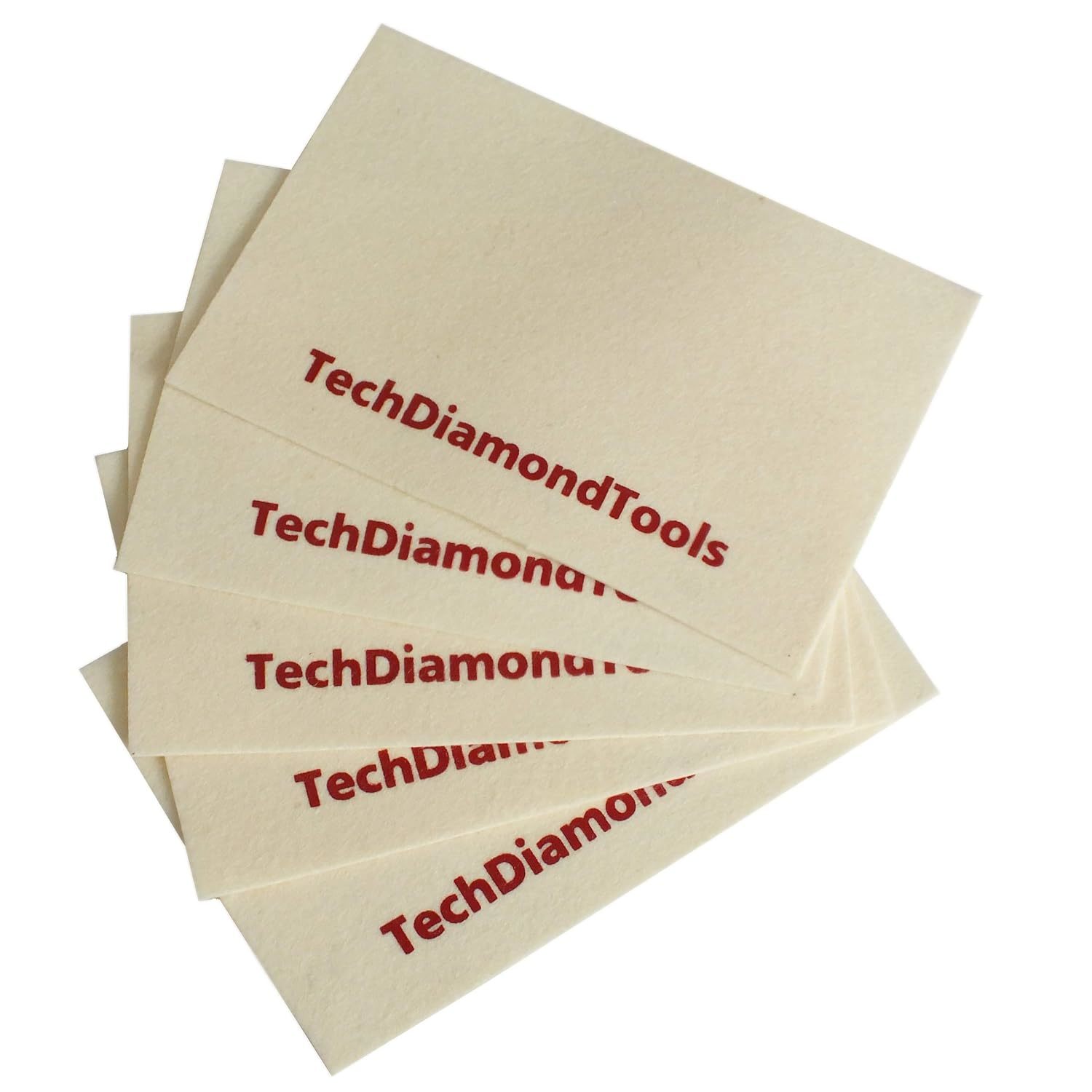 A Set Of 5 Wool Cloths For Buffing Or Polishing With Techdiamontools Dia... - $15.52