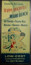 1950s Eastern Air Lines Miami Beach Puerto Rico Nassau Travel Brochure Fairs - £13.62 GBP
