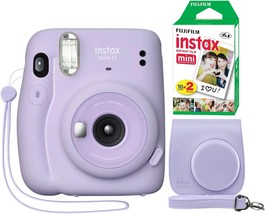Fujifilm Instax Mini 11 Instant Camera Lilac Purple + Minimate Custom Case + - £115.11 GBP