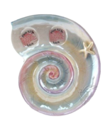 Blue Sky Clayworks Nautilus Shell Plate Candle Holder 9.25&quot; L - $472.54 MXN