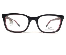 Candies CA 104 005 Eyeglasses Frames Black Red Square Full Rim 50-18-135 - £51.19 GBP