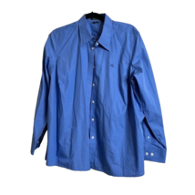 Lauren Ralph Lauren Womens Size 1X Blue Long Sleeve Button Up Shirt 100%... - £9.60 GBP