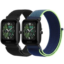 2 Pack Nylon Bands For Amazfit Gts 4 / Gts 4 Mini / Gts 3 / Gts2 / Gts 2... - £16.01 GBP