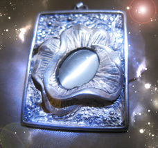 HAUNTED CAT'S EYE NECKLACE THE LANGUAGE OF THE GODS SECRET MAGICK OOAK MAGICK image 2