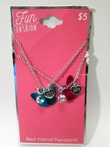Fun Fashion Jewelry Necklaces Best Friends Forever Butterfly Pendants Nwot Bff - £7.86 GBP