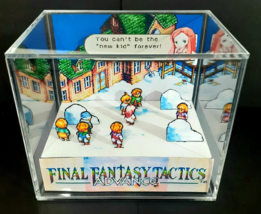 Final Fantasy Tactics - 3D Cube Handmade Diorama - Video Games - Shadowbox - £54.67 GBP