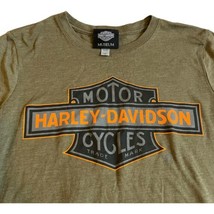 Harley Davidson Motorcycle Trade Mark Museum Green Tshirt XL Bar Shield Womens - £22.04 GBP