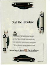 1996 Dodge Magazine Print Ad Surf The Interstate Neon Coupe and Sedan - $12.55