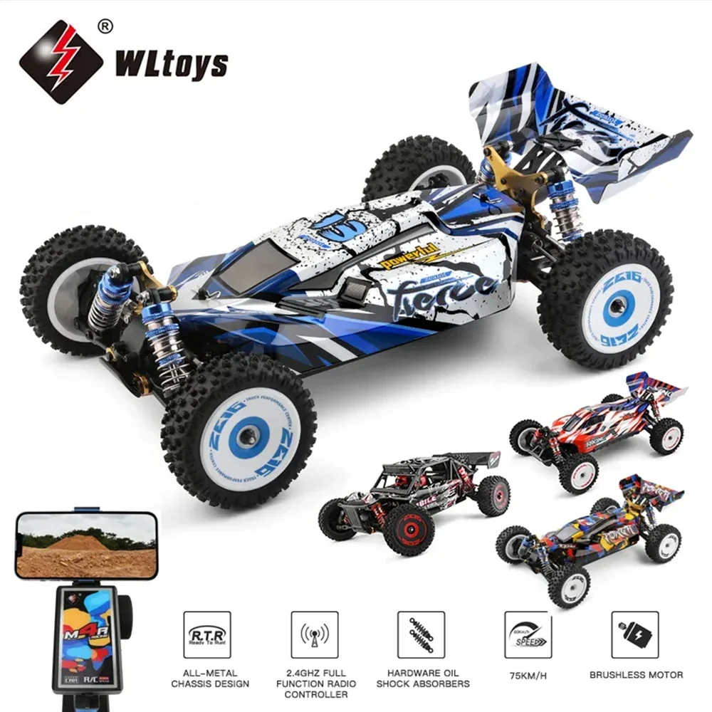 WLtoys 124008 124016 75KM/H 4WD RC Car Professional Monster Truck High Speed - $181.14+