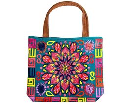 Mia Jewel Shop Extra Large Multicolored Mandala Geometric Floral Embroidered Bro - £31.64 GBP