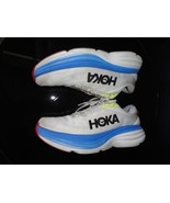 Hoka One Bondi 8 White &amp; Blue Men&#39;s SIze 12.5 D - $3,025.80 MXN