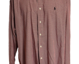 Ralph Lauren Men's Blake Mini Checked Button Down Shirt Red XXL - $18.99
