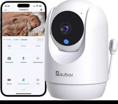 Aubor 2K Baby Monitor with Camera and Audio, Smart Baby Monitor Camera with App - £23.90 GBP