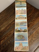 Vintage Souvenir of New York NY Postcard folding booklet  - £7.75 GBP