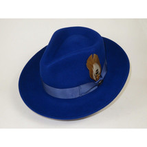 Bruno Capelo Hat Australian Wool Fedora Teardrop Crushable Bel Air BL593 Royal image 3