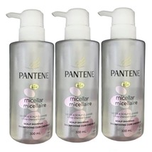 3pk Pantene Micellar Detox &amp; Scalp Cleanse White Charcoal Extract Shampo... - $59.39