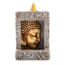 Buddha Backflow Incense Burner - Stone Frame - $500.08 MXN