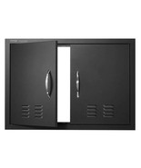 BBQ Access Door, 30W x 21H Inch Double Outdoor Kitchen Door, Cold Plate ... - $59.88