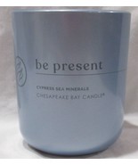 Yankee Chesapeake Bay Candle Jar 13 oz Be Present CYPRESS SEA MINERALS - $30.99