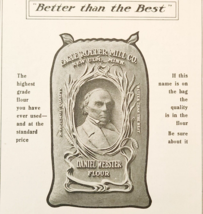 1909 Daniel Webster Flour Advertisement Baking Ephemera 7 x 4.75&quot; - $19.99