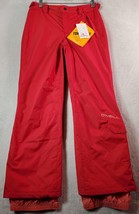 O'Neil Snow Pants Youth Size L12 Red Pockets 2 Layer Shell Waterproof Flat Front - £38.52 GBP