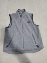 Gap m 8 gray sleeveless zip up vest - $8.50