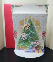 Vintage 1992 Sanrio / Hallmark Greetings Pop Up Christmas Card Tree Wind... - $20.38
