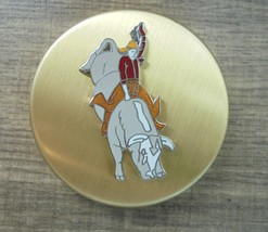 &quot;GREY BULL RIDER&quot; snuff can lid-NEW/UNUSED - £15.13 GBP