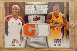 2009-10 UD Basketball Card Dual Game Materials Shannon Brown Daniel Gibson DG-DS - £6.72 GBP