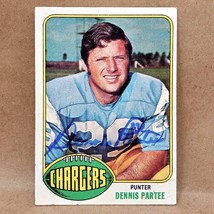 1976 Topps #387 Dennis Partee San Diego Chargers Signed Autographed Card - £2.40 GBP