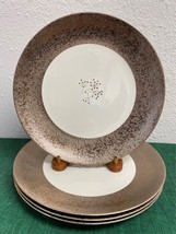 Sascha Brastoff California Fine China WINROCK Dinner Plates Set of 4 &quot;mid mod&quot; - £159.86 GBP