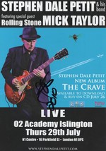 Stephen Dale Petit Live Islington London Hand Signed Concert Flyer - £7.07 GBP