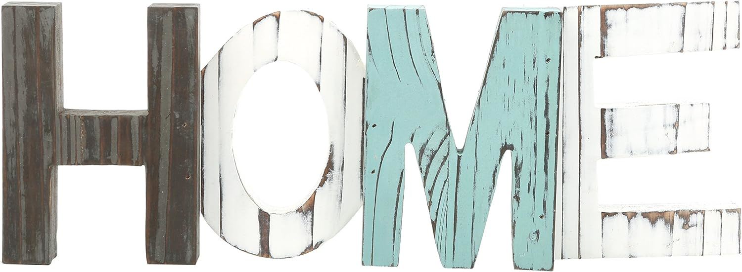 Mygift Rustic Multicolored Solid Wood Home Cut Out Word Sign, Kitchen Fr... - $44.94