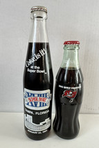 VTG Tampa Bottle Bundle 1984 Super Bowl Xviii &amp; 2002 Bucs World Champ Coca Colas - £27.64 GBP