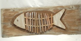 Wooden Fish Nautical Hanging Wall Art Plaque - $640.42 MXN