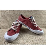 Sperry Sneakers Men 14 M Top Sider Shoes Red Canvas Lace Up Comfort Walking - $37.78 CAD