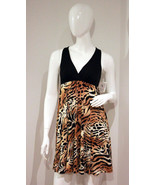 N NATORI Intimates SLIP Leopard DRESS Loungewear V-Front PYJAMA ( S ) - $121.76 CAD