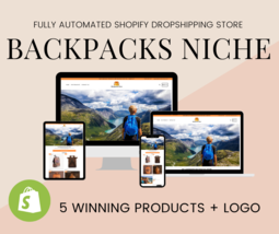  BACKPACKS NICHE Fully Automated Dropshipping Store Website + backpackst... - £71.22 GBP