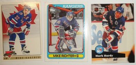 NY Rangers 3 pc Hockey Card Collection - 1991 - Mike Richter - Topps VG+ Mike Ga - $14.77